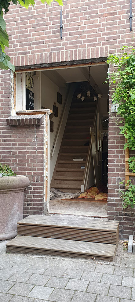 Voordeur in Katwoude, Noord-Holland